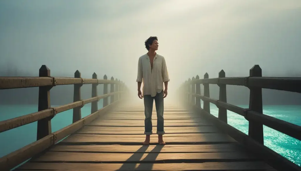 couple laughing in cafe representing new love after breakup