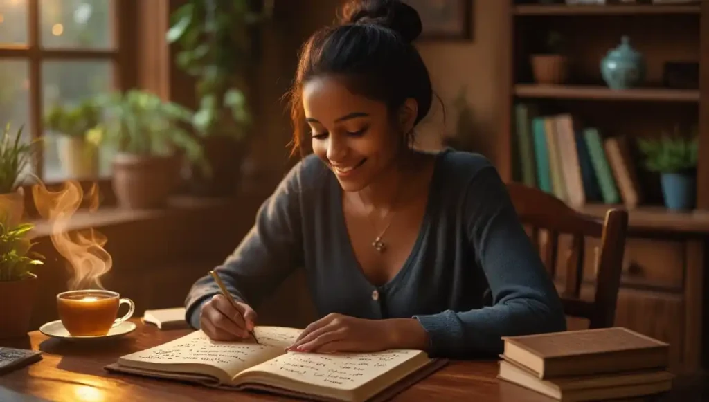 Woman ghosting herself by avoiding emotional connection in dating