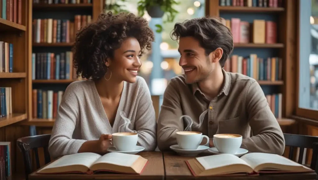 two people meeting offline symbolizing genuine connection beyond apps