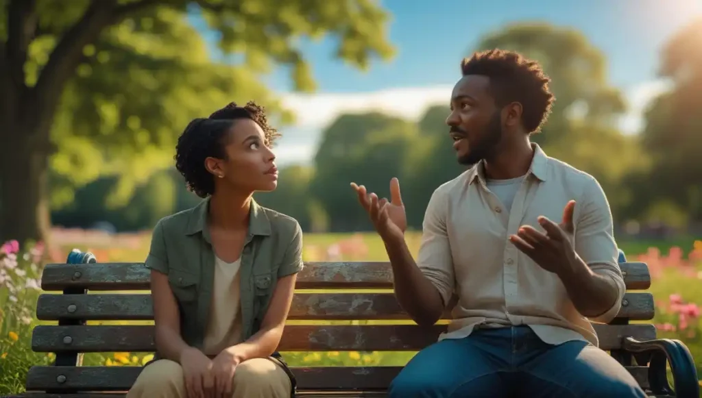 Deep conversation and connection on a first date