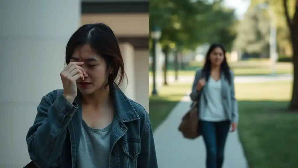 Balancing care for a partner and taking personal space.