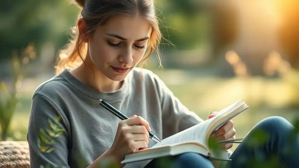Person journaling peacefully as part of emotional healing after being called too sensitive.