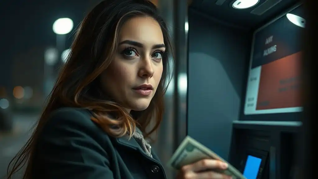 Secret cash withdrawals showing financial infidelity behavior.