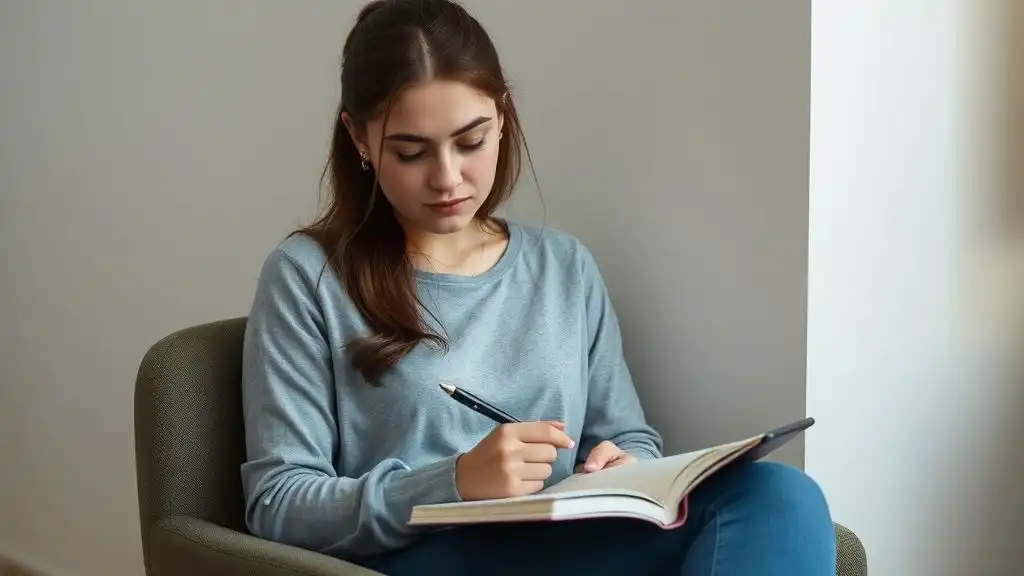 Girlfriend emotionally cheating hiding behind self-improvement routines.