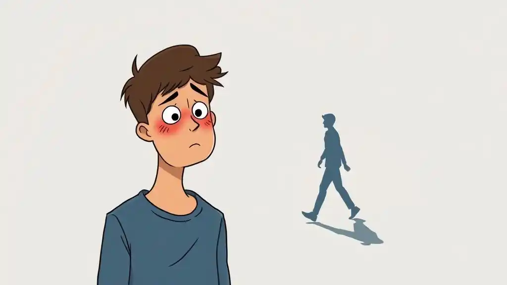 Person overanalyzing texts and emojis due to a partner’s emotional inconsistency, showing the toll of hot-and-cold love.