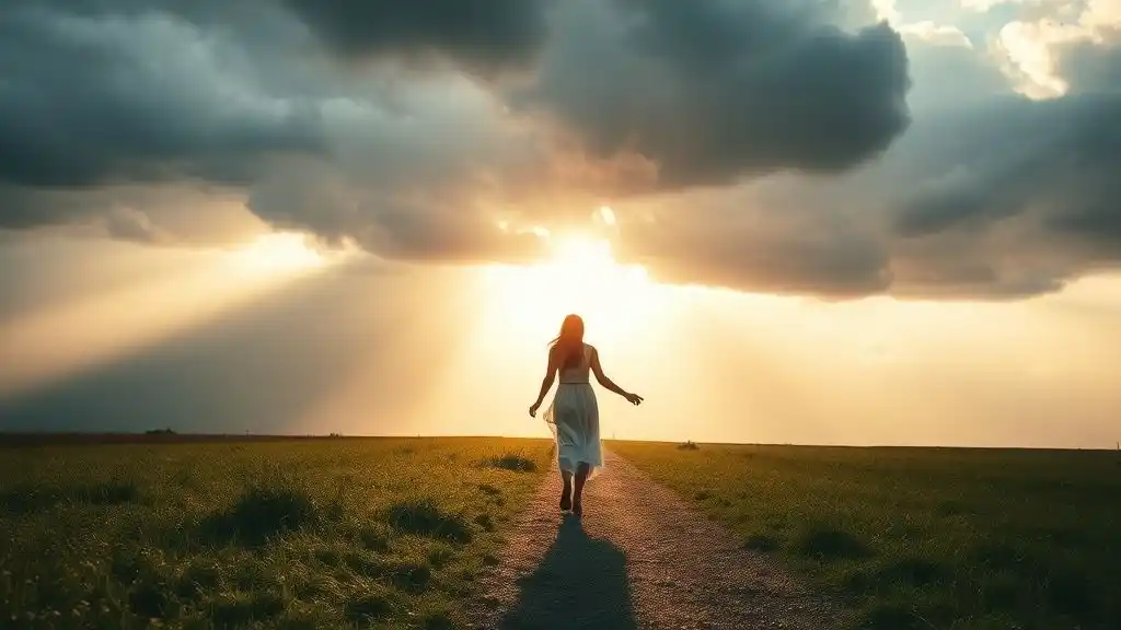 “Symbolic image of emotional healing and self-worth after leaving toxic love.”