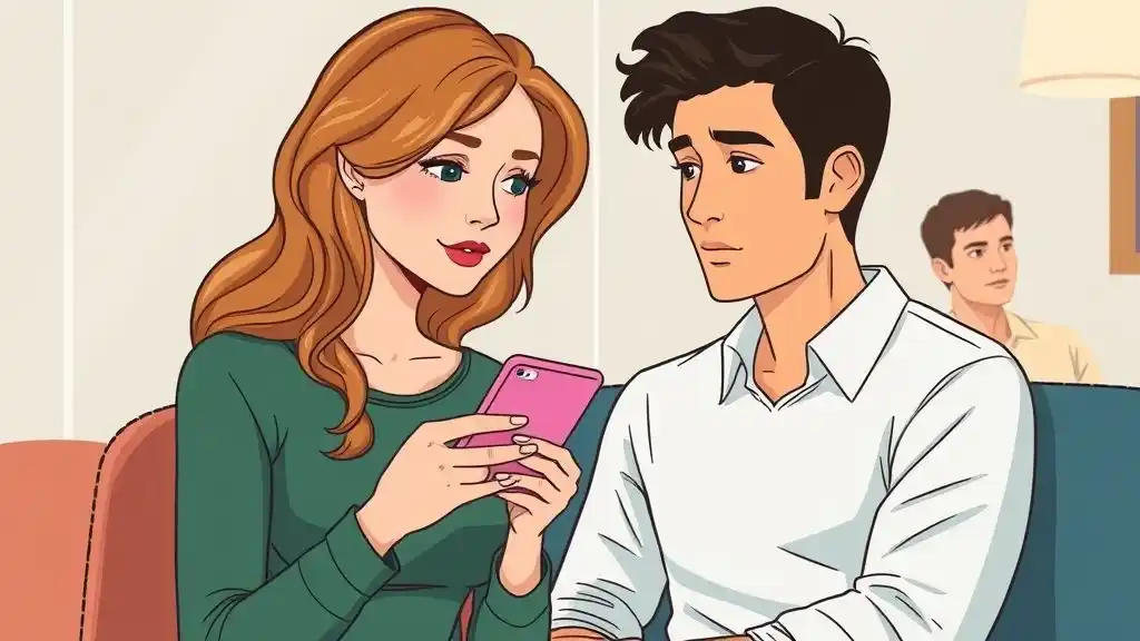 Breadcrumb text from an ex causing emotional turmoil.