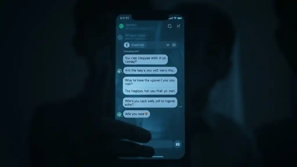 “Phone fading into darkness, representing ghostlighting and emotional manipulation after ghosting.”