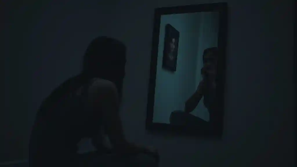 “Emotional shrinking and silence in a toxic relationship.”