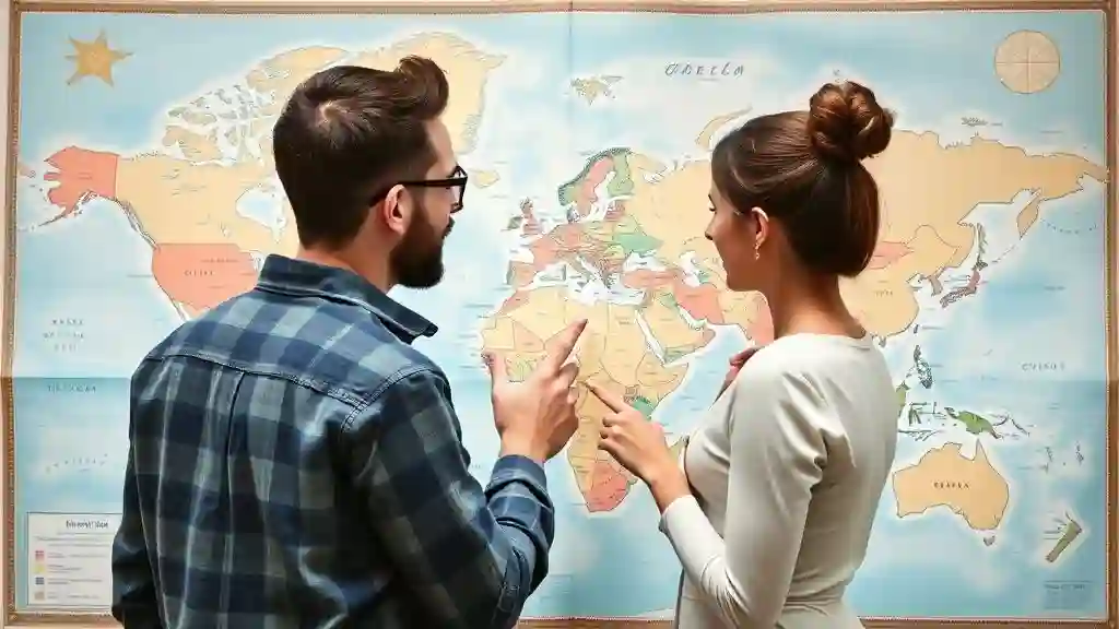 First date conversation about travel dreams and bucket list destinations