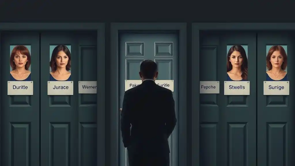 Man living multiple secret lives, compartmentalizing partners