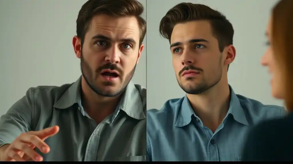 Man using playful redirect after haircut tease – she insults your haircut on the first date