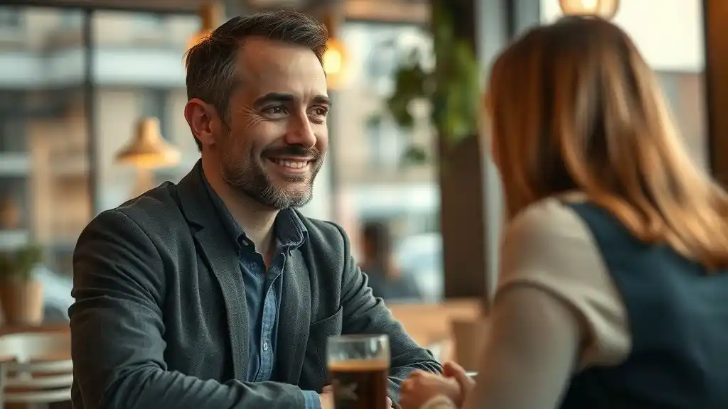 Man using calm tone and energy – silent tests women run