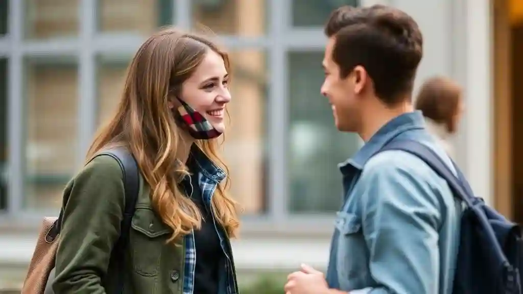 Warm introduction when she brings a friend to a first date