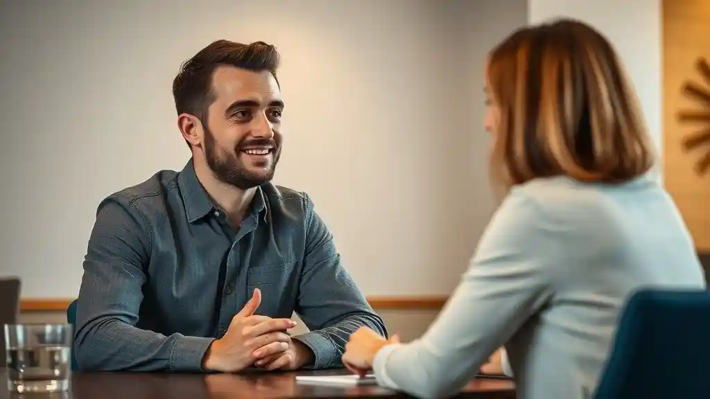 Man moving forward confidently, leaving past behind — illustrating emotional maturity in handling ex-girlfriend questions.