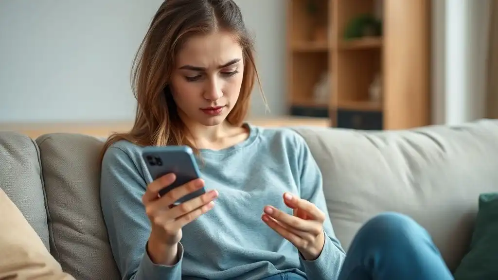 Cheating girlfriend using AirPods to hide conversations.