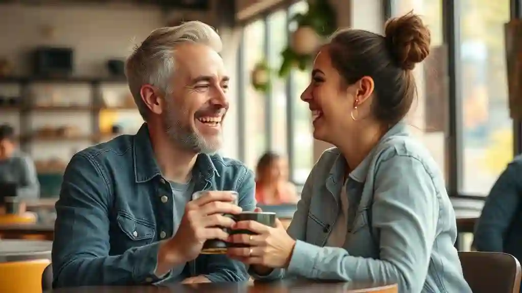 Real couple laughing together, symbolizing authentic love beyond billionaire romance fantasy.