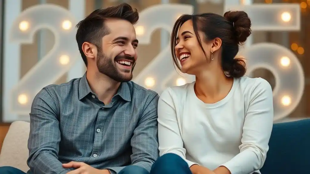 Couple focusing on present love rather than past relationships