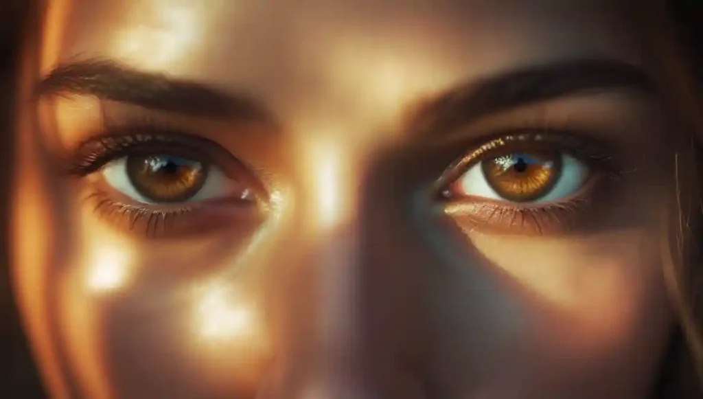 Her eyes reveal feelings she’s afraid to speak aloud.