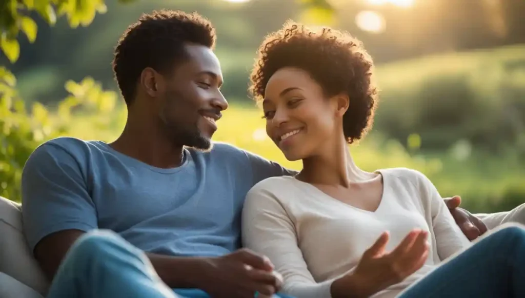 "Healthy attachment shown through steady, grounded emotional connection."