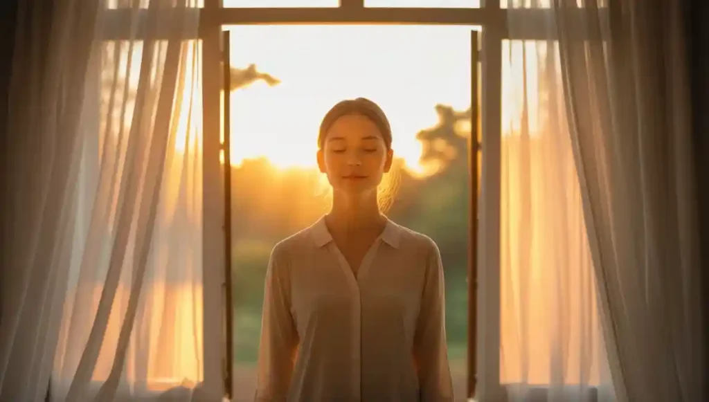 "Symbolic image of emotional growth and learning from regret."