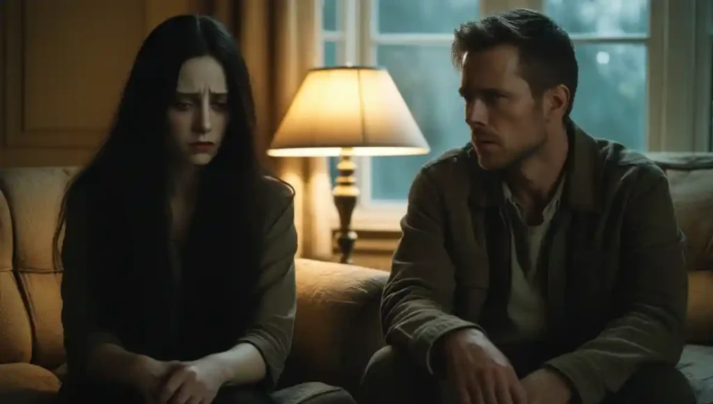 "Distance and emotional gap between partners"