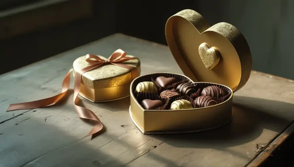 Unopened Valentine’s gift symbolizing unreciprocated effort.