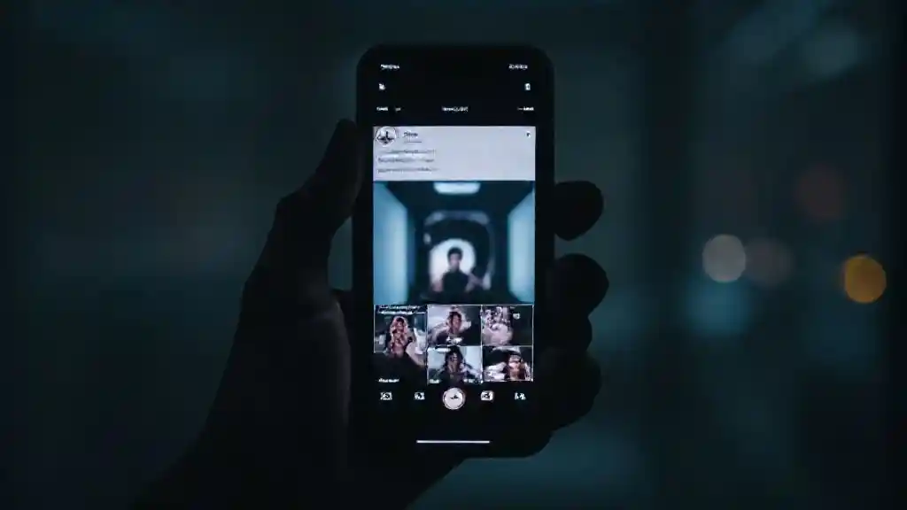 Representation of an ex silently watching your stories and monitoring your life.