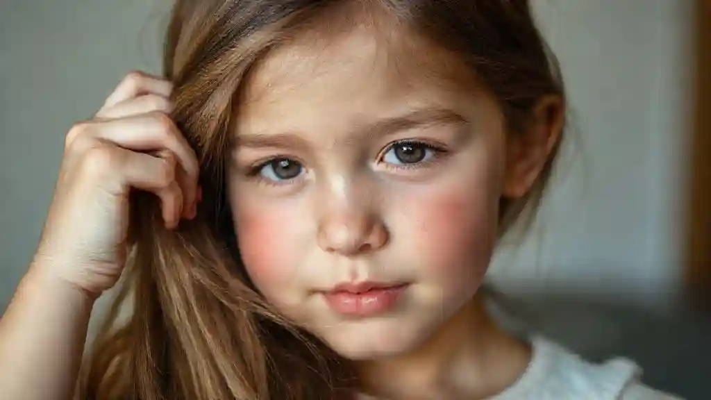 Shy girl showing subtle nervous body language around someone she likes.